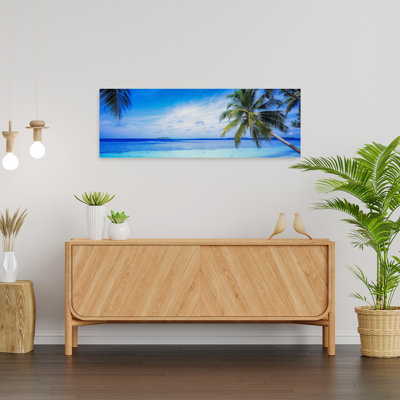 Océan, île, eau, palmiers, Maldives, palmier abstrait, océan, art mural