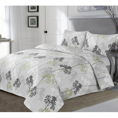 NZ Cotton Blend Floral Duvet Cover Set with Pillowcases