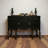 Black Retro Art-Style Sideboard