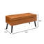 Banc capitonné avec rangement et capitonnage beige, 43,3 po Banc avec dessus relevable pour chambre et entrée-2018966728