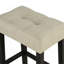 Table de salle à manger brune 4 pièces ensemble de table de salle à manger unique avec 3 tabourets USB capitonnés Beige