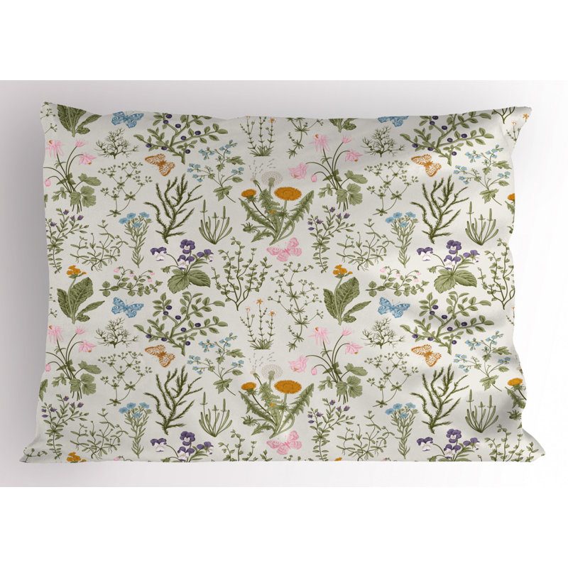 Garden Polyester Floral Sham Set, Twin