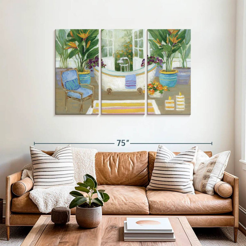 Kerrick Tropical Island Spa I, 36" H x 57" W