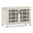Connaught 46"W Solid Wood Traditional Low Storage Cabinet with Glass Doors and Adjustable Shelves-843167418