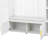 American Style 4-in-1 Hall Tree With Padded Bench, 4 Hooks, And Adjustable Storage Shelves