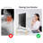 Cloud-Shaped Sturdy Wood Computer Monitor Stand Riser With Drawer, Multi-Purpose Desktop Organizer