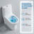 Dual Flush One Piece Toilet, Soft Closing Quick-Release PP Seat, MAP 800g, Skirted Design, High-Fired Ceramic (1380°C)