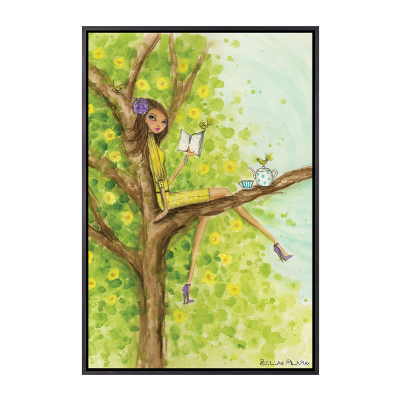 Printemps à Summerside # 3, art, H 40 po x l 26 po x P 1,5 po, Toile avec cadre noir patiné
