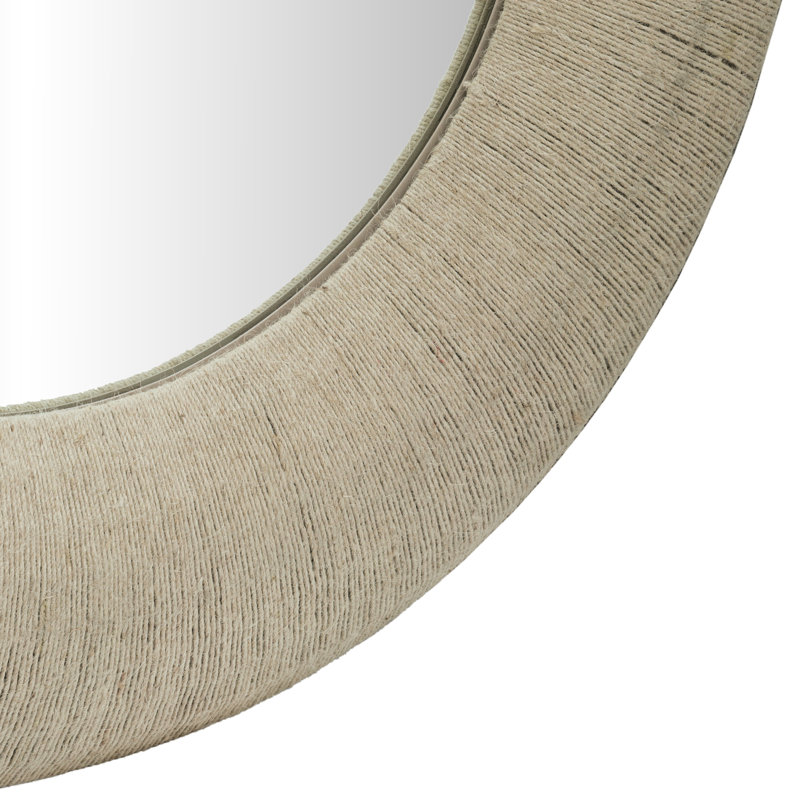 Dipietro 48" Jute Rope Framed Mirror
