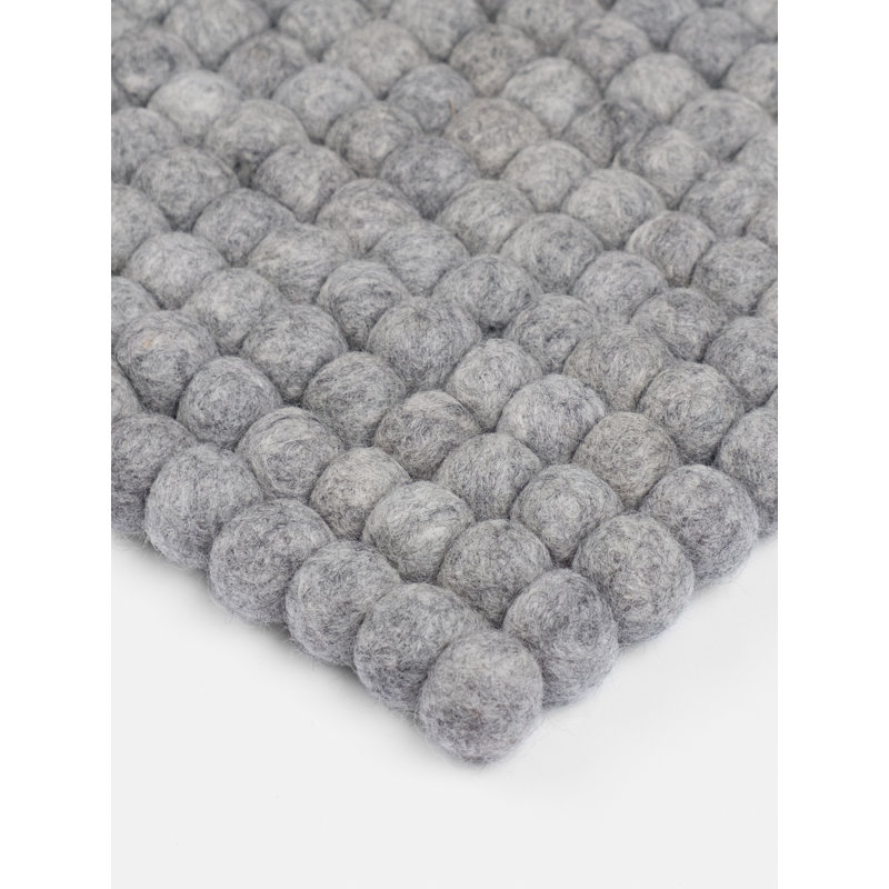 Solid Colour Wool Hand Woven Area Rug, Rectangular 70 x 100cm
