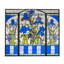 Glass Plants & Flowers Plaque