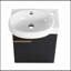 Meuble-lavabo mural à fermeture en douceur 16 po avec lavabo en céramique-119906268