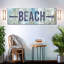 Signe de plage sur toile-1096977647
