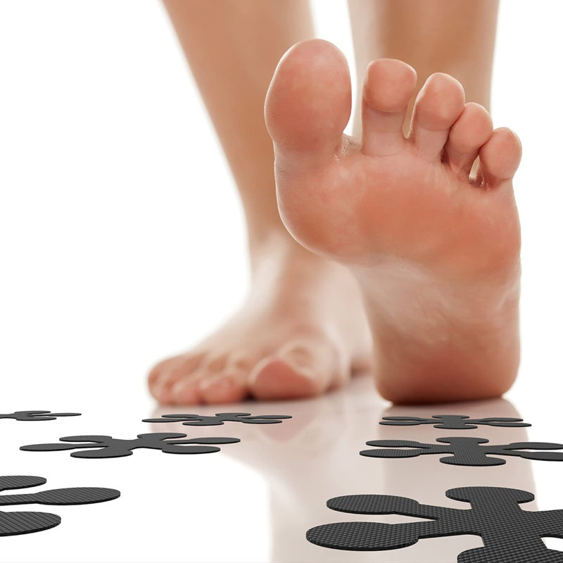 Tapis de douche Ebern, Noir
