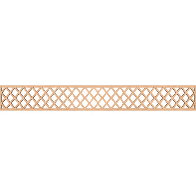 46 1/4"W x 6"H x 3/8"T Manchester Fretwork Moulding, Hickory