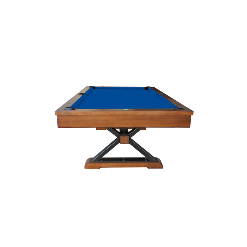 Santa Fe Slate Pool Table with Professional Installation Included, 8', Euro Blue, Yes