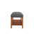 Charla Gray Fabric & Oak Finish Bench-404813183