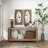 Wood Bird Brown Wall Decor with Tree Branches