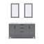 Meuble-lavabo de comptoir en marbre blanc Elizabeth avec miroir Elizabeth Carrara-928852705-1030465643
