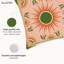 Housse de coussin floral en polyester
