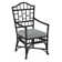 Chaise avec accoudoirs Chippendale