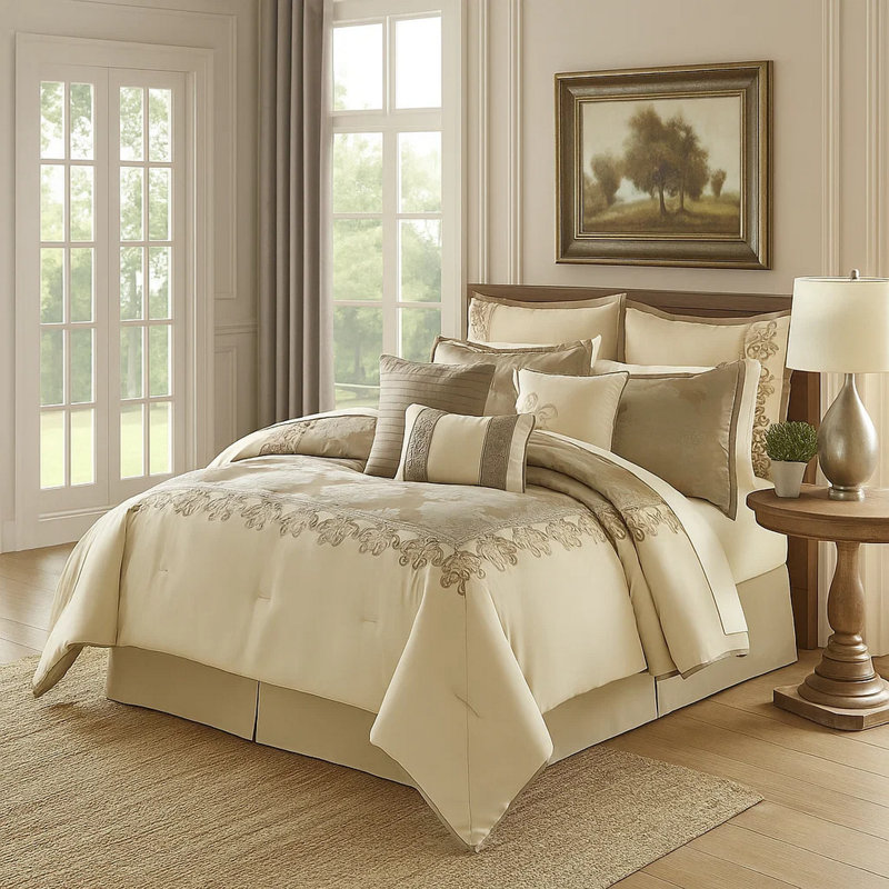  Comforter Set, Queen Comforter + 8 Additional Pieces