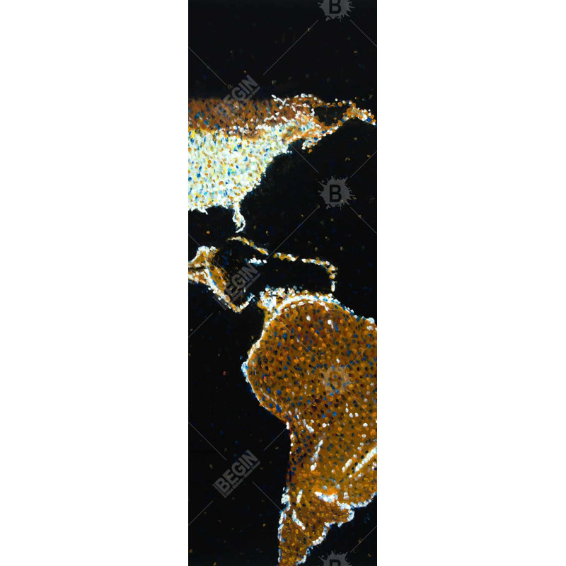 «American Continent At Night» sur