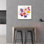 «Rainbow Ruffles 2» par Shirley Novak, art mural en verre acrylique