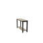 Moderne gris / noir à finition bicolore 1Pc Console sous-table avec rangement et rangement en bois d'hévéa et placage de noyer