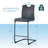 Alekay Upholstered Counter Stool with Metal Frame-1760875244