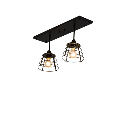 Luminaire suspendu pour îlot de cuisine 2 lumières Hazel