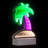 LED Lighted 3D Palm Tree Tunnel Light - 8"