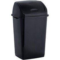 happimess Connor 13 Gal. Rose Gold Rectangular Trash Can with Soft