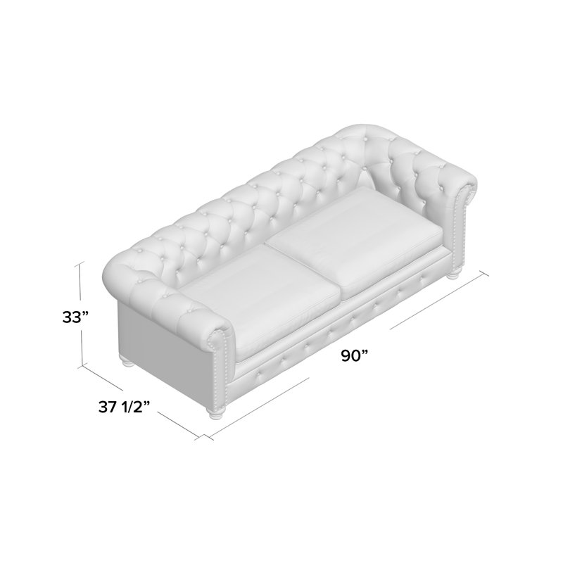 Westerly Upholstered 90'' Sofa, Teal 
