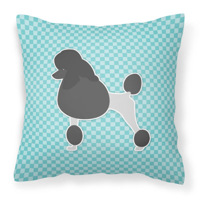 Coussin décoratif intérieur/extérieur carré caniche