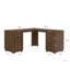 Bureau en L, bureau d'ordinateur avec tiroirs, bibliothèque, bureau d'angle moderne, bureau à domicile, bureau d'écriture en L, bureau d'ordinateur de coin avec rangement-134544146