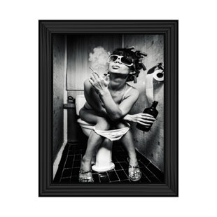 Bathroom Noir II - Single Picture Frame Print