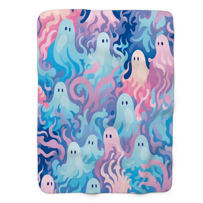 Watercolor Spirits - Couverture sherpa de qualité supérieure 1 pièce