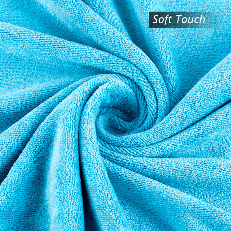 Ensemble de serviettes de bain 3 pièces, Bleu