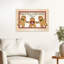 «Christmas Gingerbread Men», art mural contemporain abstrait fantaisiste-129000801