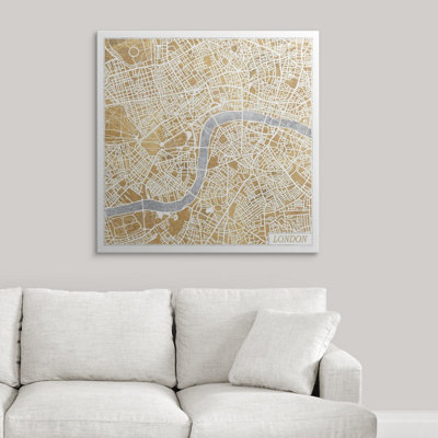 Benaiah " Gilded London Map " by Laura Marshall
