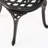 Metal Bistro - Black. Classic Patio Furniture With Curved Frames. Legs & Table. Aluminium, For Backyard Dining Aluminium Black, Modern Outdoor Look. Frames, 23.01 In. D X 27.17 H, 33.46 Lb. For
