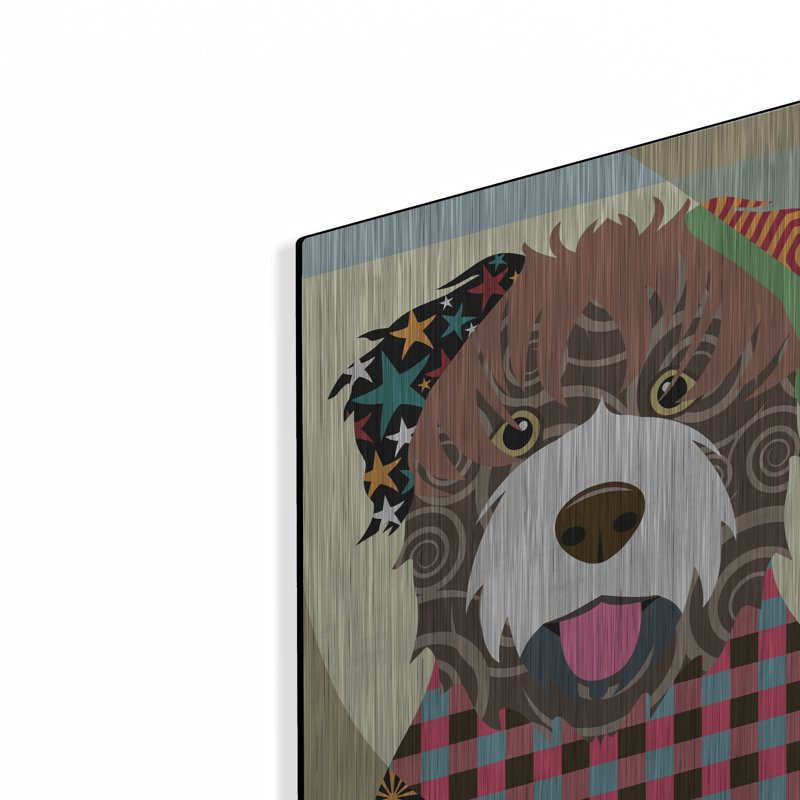 "Bouvier des Flandres" par Lanre Adefioyue, H 16 po x l 12 po