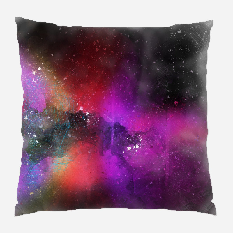 Reversible Throw Pillow, Microsuede, Indoor