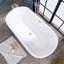 Baignoire de trempage autoportante en acrylique 59 po. X 30 po.