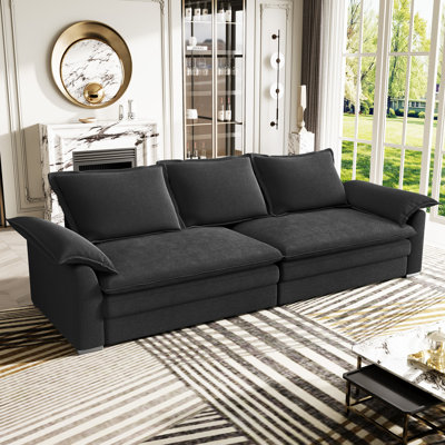 4 Seater Chenille Sofa