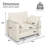  42.1" Oversized Accent Chair, Modern Upholstered Reading Armchair With 33.6" Wide Seat, Ergonomic 120° Backrest, 2 Pillows For Living Room, Chenille-586078815