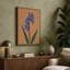 Blue Iris Botanical - Wrapped Canvas-74537299-74537326