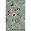 Tapis bleu crocheté à la main Doyle-22211877