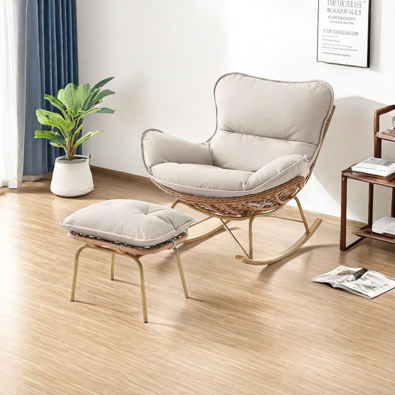 Chaise berçante simple décontractée moderne et décontractée